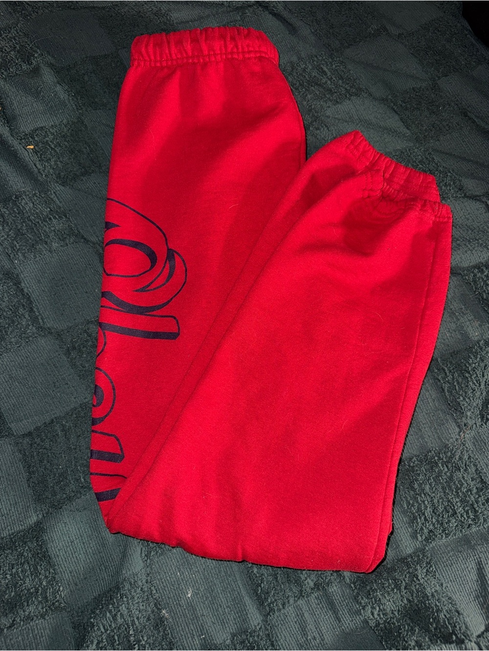 Obey womens Red Joggers with Side Logo